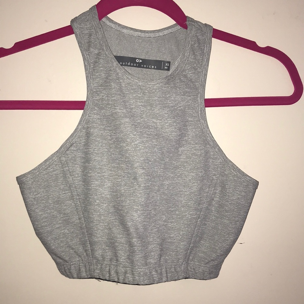Outdoor Voices High Neck Workout Bra